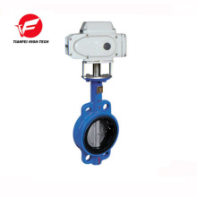 on-off type DC24V dn50 cast iron wafer electric butterfly valve